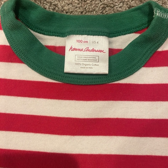 - Hanna andersson pajamas Christmas striped red green hannah Anderson - Picture 2 of 5
